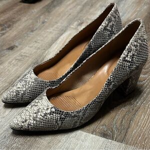 Corso Como Snakeskin Pattern Heels
